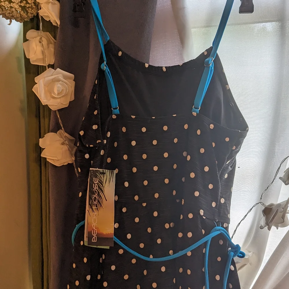 Beach house one piece swim suit